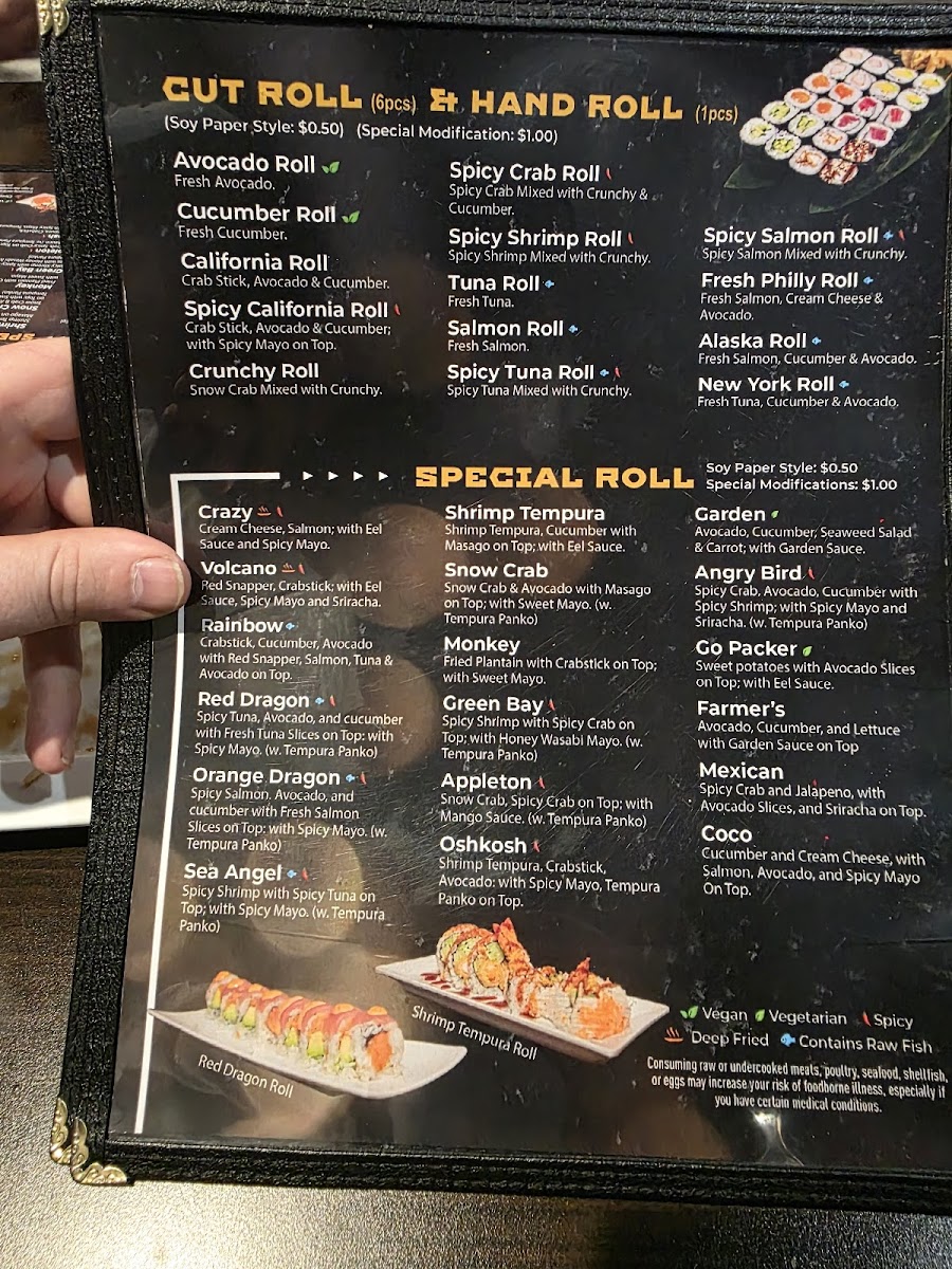 Menu Sushi Lover Appleton-1
