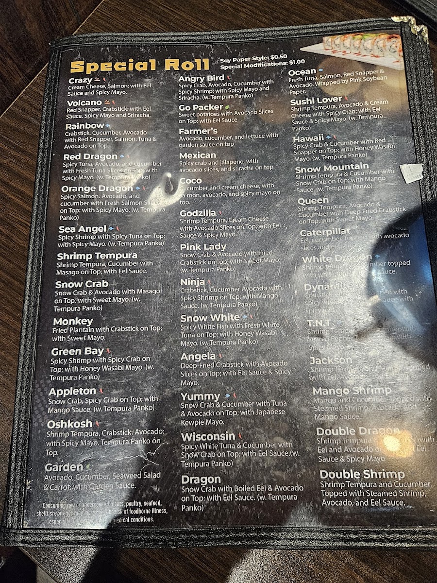 Menu Sushi Lover Appleton-2