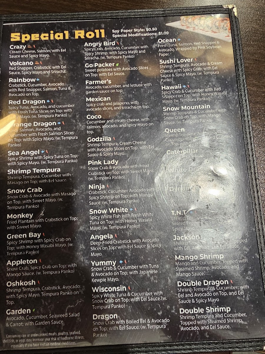 Menu Sushi Lover Appleton-3